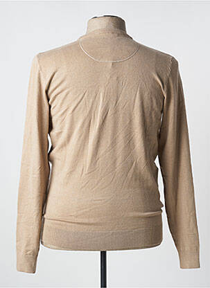 Pull stretch manches longues marron BILL TORNADE homme