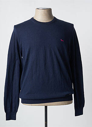 Pull stretch manches longues bleu HARMONT & BLAINE homme