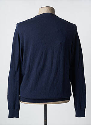 Pull stretch manches longues bleu HARMONT & BLAINE homme