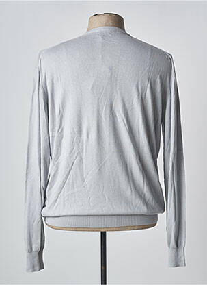 Pull stretch manches longues gris clair OLLYGAN homme