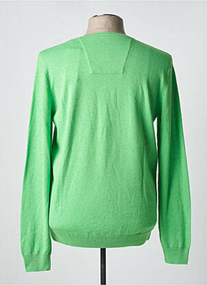 Pull col v manches longues vert TOM TAILOR homme