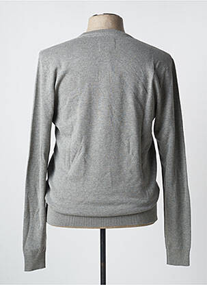 Pull stretch manches longues gris BILL TORNADE homme