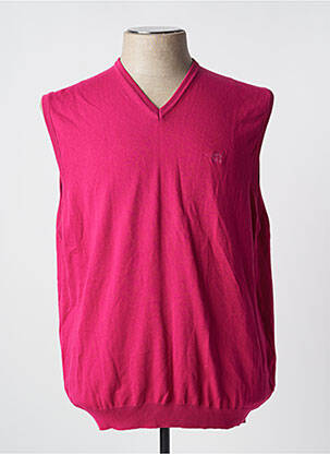 Pull stretch sans manche rose HENRY COTTON'S homme