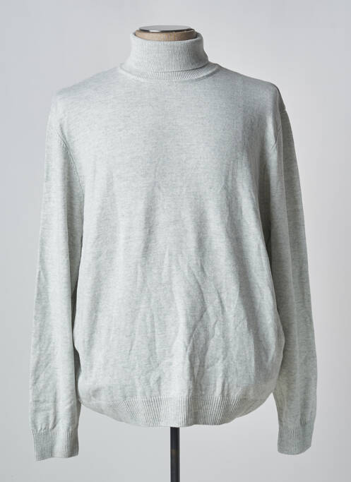 Pull col roulé gris DEFACTO pour homme