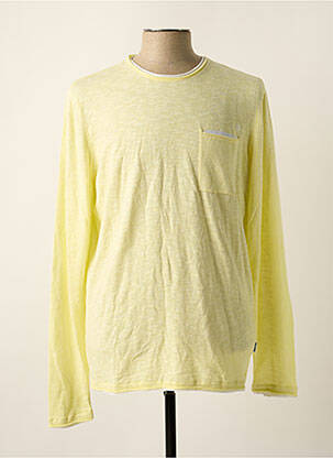 Pull stretch manches longues jaune KAPORAL homme