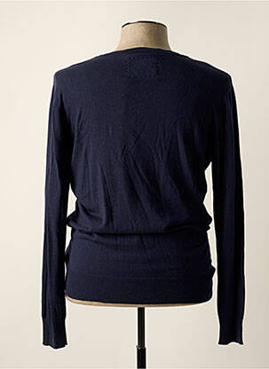 Gilet manches longues col v bleu VESTIAIRES PRINCIPAUTE CANNOISE homme