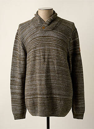 Pull stretch manches longues vert KAPORAL homme