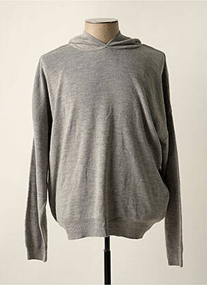 Pull stretch manches longues gris DEFACTO homme