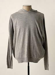 Pull stretch manches longues gris DEFACTO homme