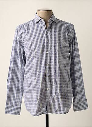 Chemise manches longues bleu FACONNABLE pour homme