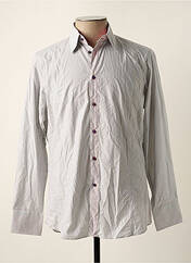 Chemise manches longues gris COTON DOUX pour homme seconde vue