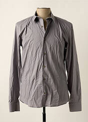 Chemise manches longues gris DAVID NAMAN pour homme seconde vue