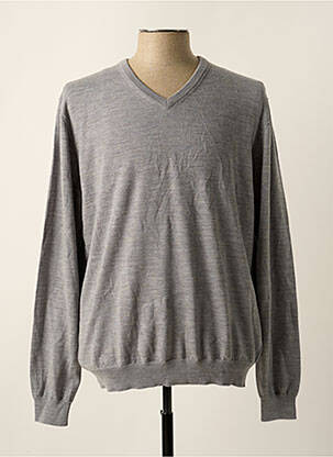 Pull gris PROFUOMO pour homme