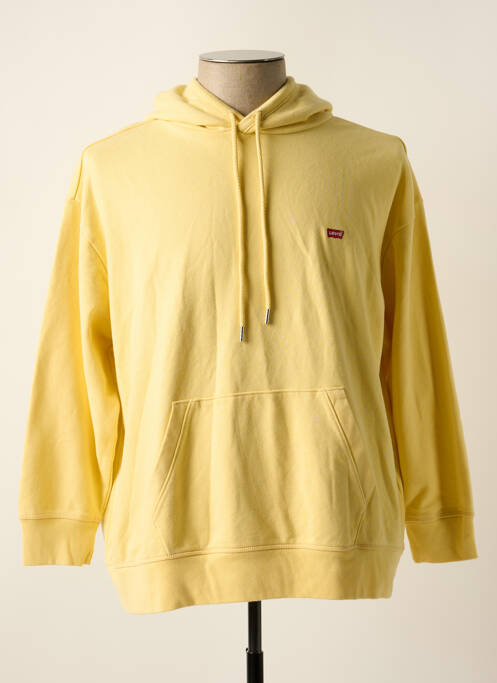 Sweat-shirt à capuche jaune LEVIS pour homme