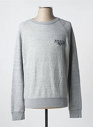 Sweat-shirt broderie manches longues gris DOCKERS homme