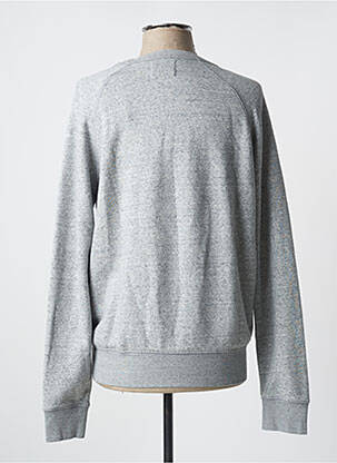 Sweat-shirt broderie manches longues gris DOCKERS homme