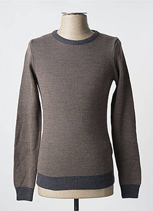 Pull stretch manches longues gris DEFACTO homme