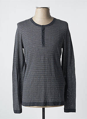 Pull stretch manches longues gris CELIO homme