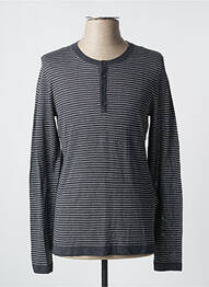 Pull stretch manches longues gris CELIO homme