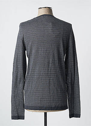 Pull stretch manches longues gris CELIO homme