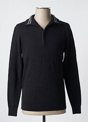 Pull stretch manches longues noir BILL TORNADE homme