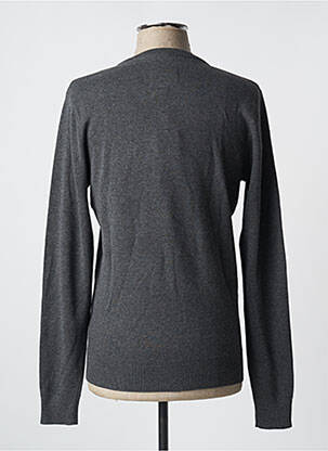 Pull col v manches longues gris BILL TORNADE homme