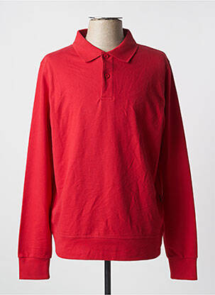 Sweat-shirt tissage jersey manches longues rouge SLAZENGER homme