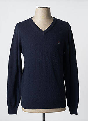 Pull bleu HARMONT & BLAINE pour homme