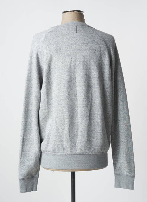 Sweat-shirt broderie manches longues gris DOCKERS homme