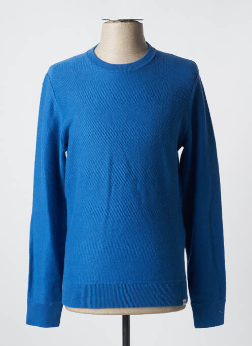 Pull stretch manches longues bleu DOCKERS homme