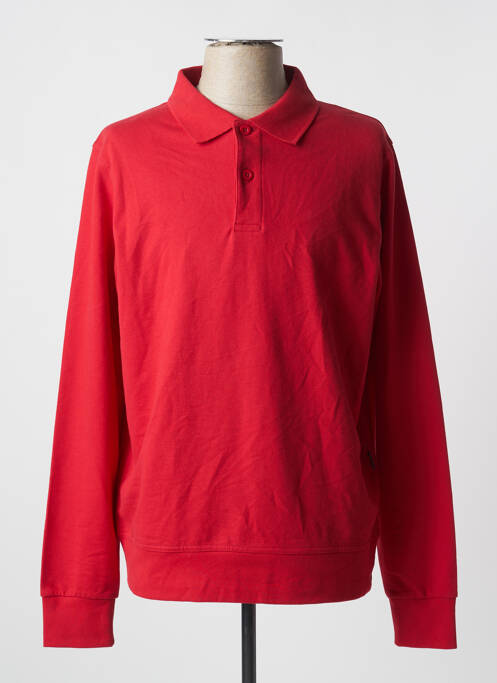 Sweat-shirt stretch manches longues rouge SLAZENGER homme