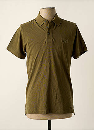 Polo stretch manches courtes vert CERRUTI 1881 homme