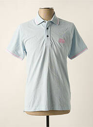 Polo stretch manches courtes bleu CERRUTI 1881 homme