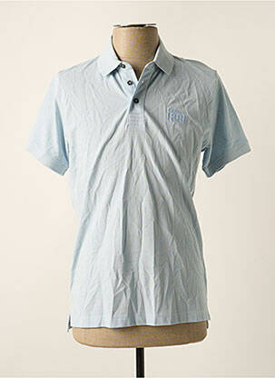 Polo stretch manches courtes bleu CERRUTI 1881 homme