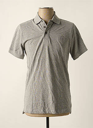 Polo tissage chiné manches courtes gris CERRUTI 1881 homme