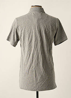 Polo tissage chiné manches courtes gris CERRUTI 1881 homme