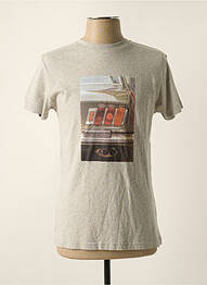 T-shirt coupe cintrée manches courtes gris BALIBARIS homme