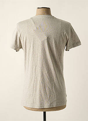 T-shirt tissage chiné manches courtes gris BALIBARIS homme