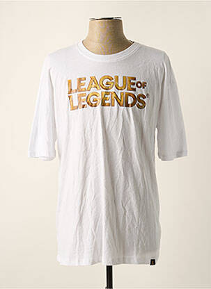 T-shirt stretch manches courtes blanc DEFACTO homme