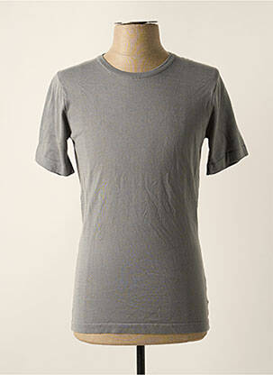 Pull stretch manches courtes gris MONTAGUT homme