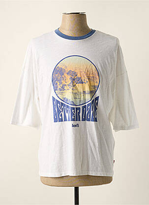 T-shirt stretch manches 3/4 blanc LEVI'S homme