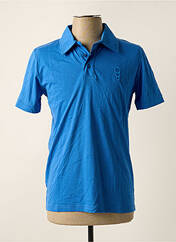 Polo bleu AZZARO pour homme seconde vue