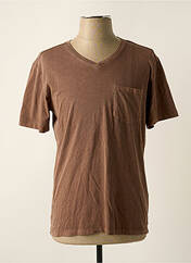 T-shirt marron CELIO pour homme seconde vue