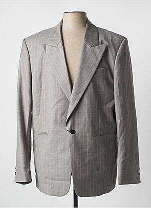 Blazer tissage chiné gris AZZARO homme