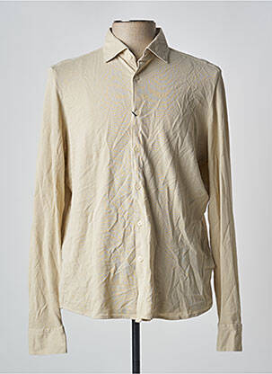Chemise manches longues manches longues beige FACONNABLE homme