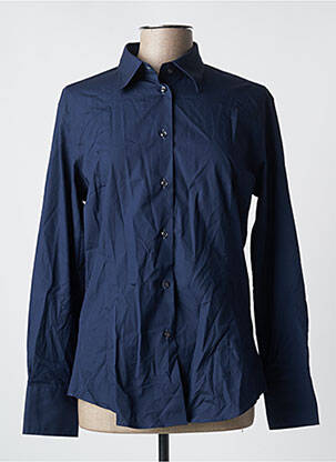 Chemise manches longues manches longues bleu COTON DOUX homme