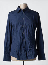 Chemise manches longues manches longues bleu COTON DOUX homme