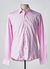 Chemise manches longues rose COTON DOUX pour homme seconde vue