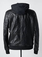 Veste en cuir noir BILLTORNADE pour homme seconde vue