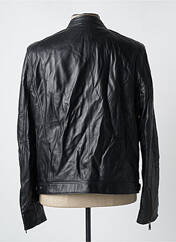 Veste en cuir noir BILLTORNADE pour homme seconde vue